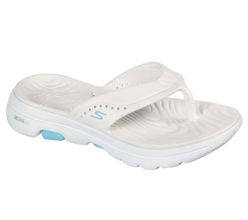 Skechers Cali Gear: Gowalk 5 - Bali - Womens Flip Flops White [AU-IQ7244]